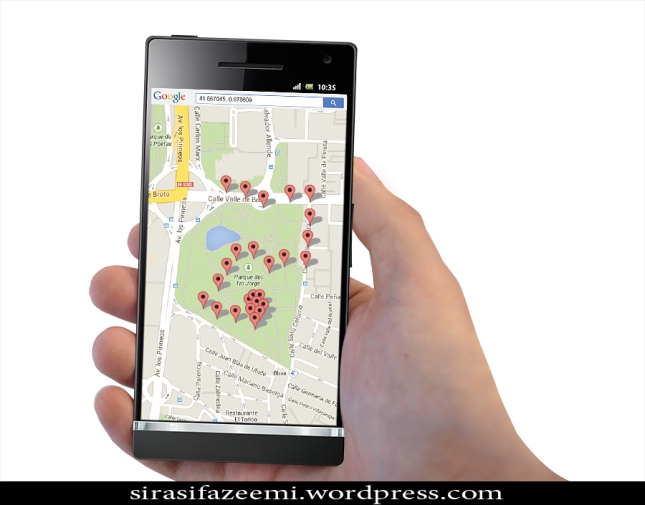 get gps coordinates android google maps